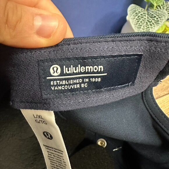 Lululemon Classic Ball Cap Adjustable "Meet You Courtside" NWT L/XL (TRNV/WHT) - Picture 6 of 10